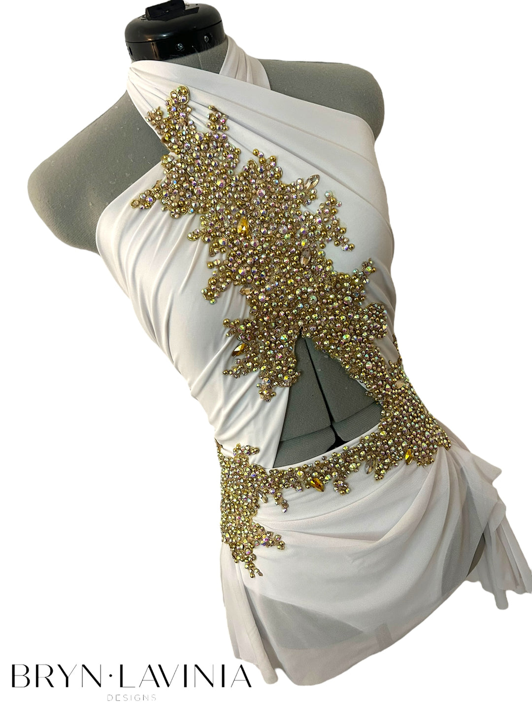 NEW AS White/Gold ready to ship costume