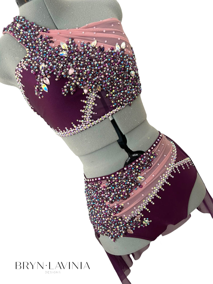 NEW AM Dark Purple/Pink ready to ship costume