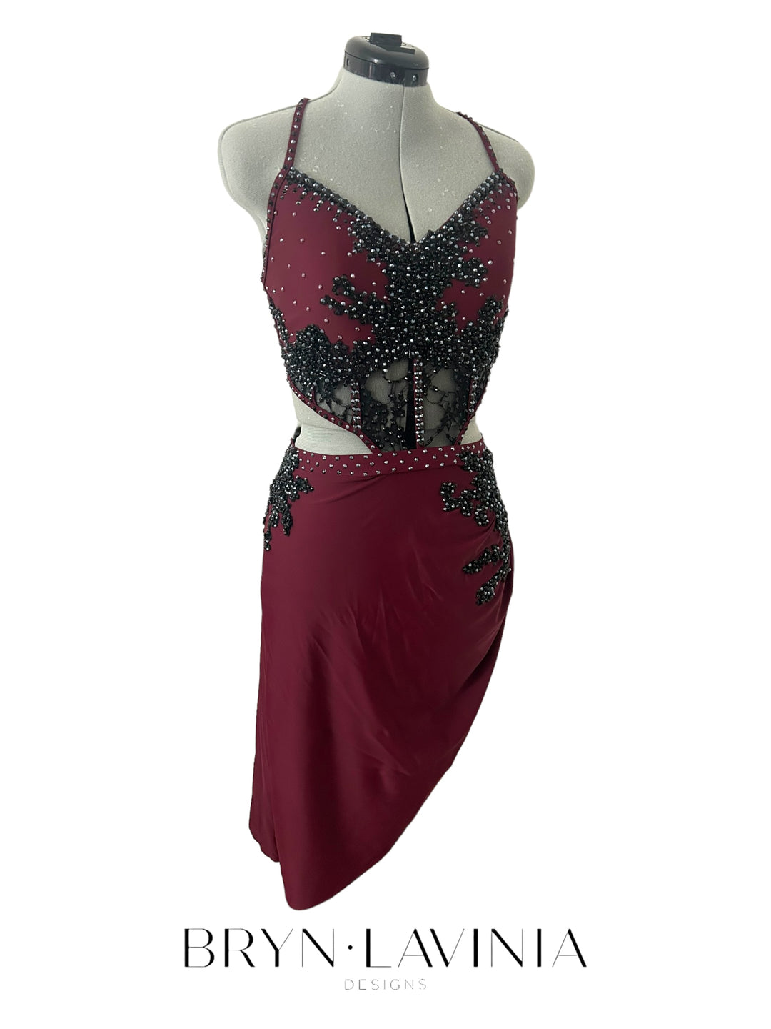 NEW AM Burgundy/Black ready to ship costume