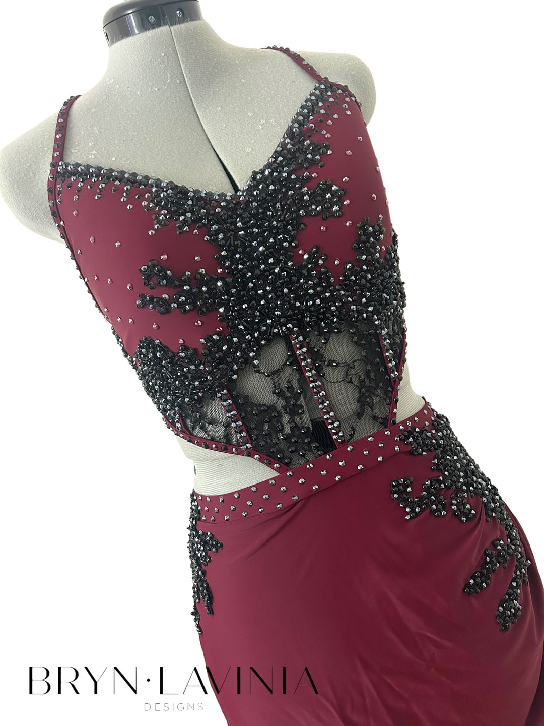 NEW AM Burgundy/Black ready to ship costume