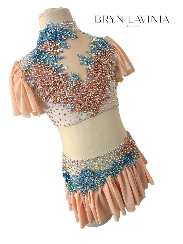 NEW CL Peach/Light Blue ready to ship costume