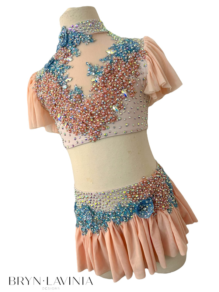 NEW CL Peach/Light Blue ready to ship costume