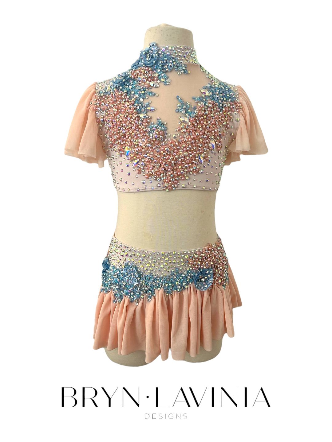 NEW CL Peach/Light Blue ready to ship costume