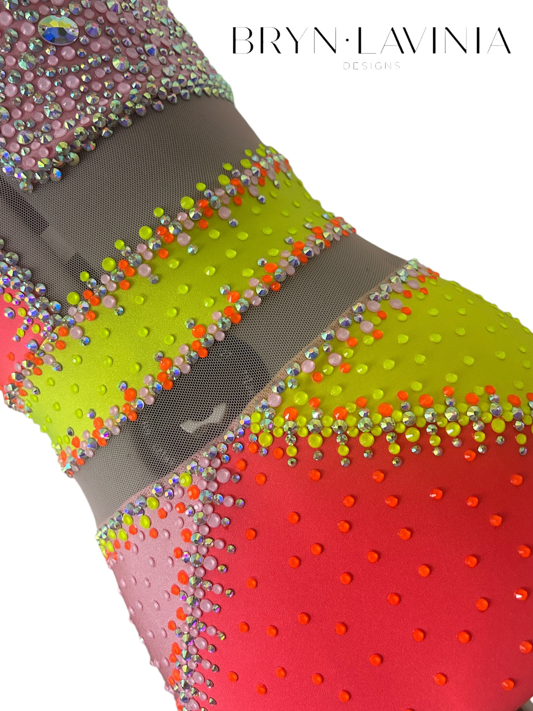 NEW AXS Neon Yellow/Coral/Pink ready to ship costume