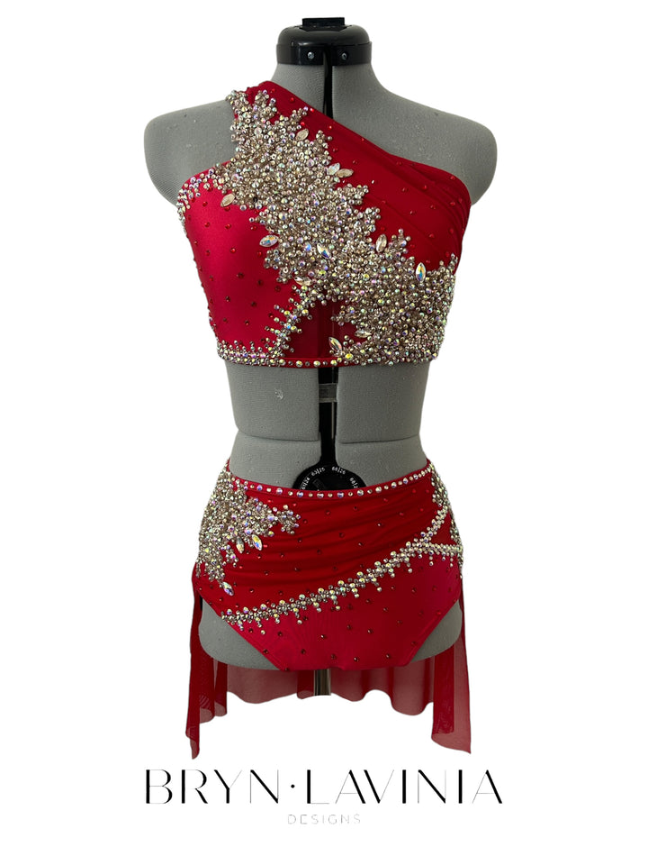 NEW AS Red/Champagne ready to ship costume