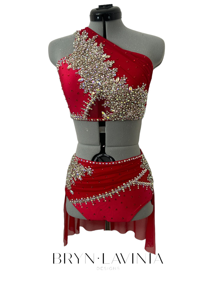 NEW AS Red/Champagne ready to ship costume