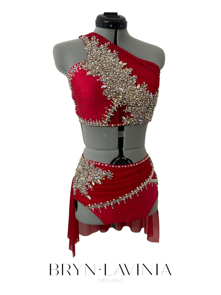 NEW AS Red/Champagne ready to ship costume