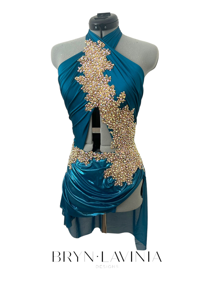 NEW AXS Dark Teal/Gold ready to ship costume