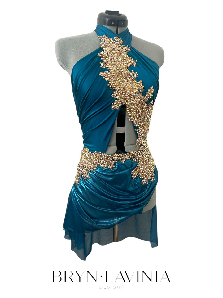 NEW AXS Dark Teal/Gold ready to ship costume