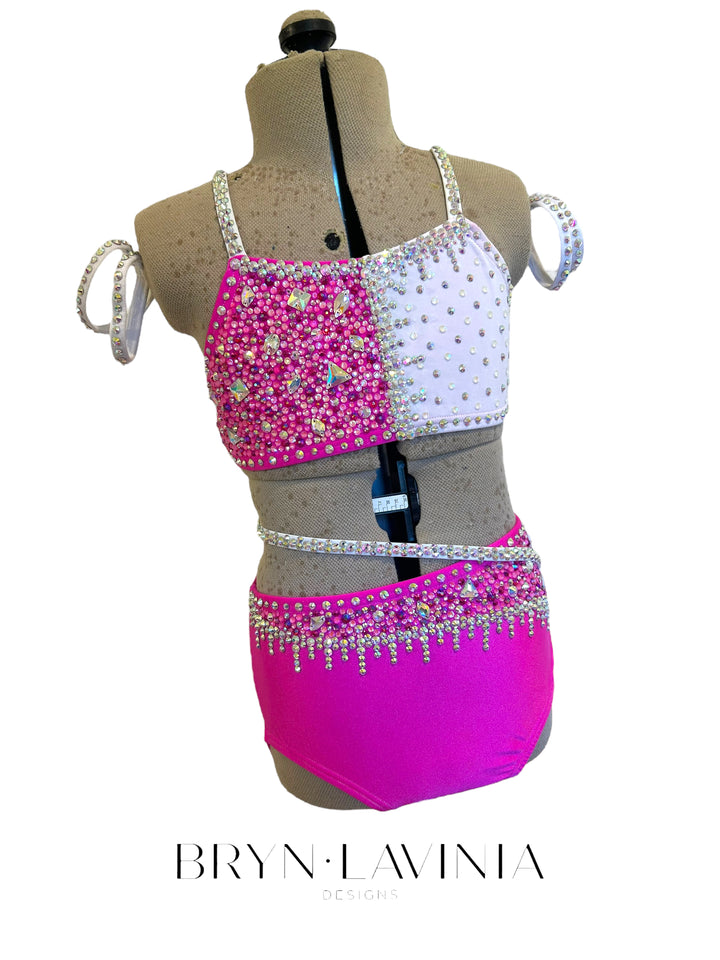 NEW CL Hot Pink/White ready to ship costume