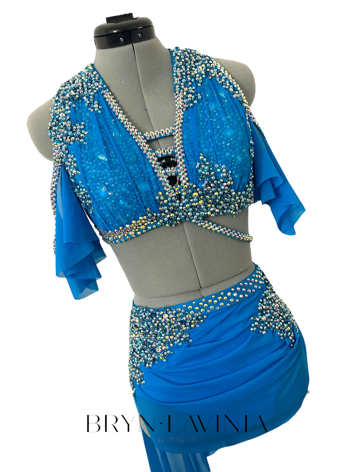 NEW AXS Turquoise lyrical costume