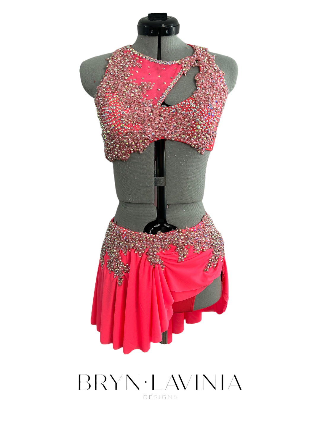 NEW AS bright coral/pink ready to ship costume