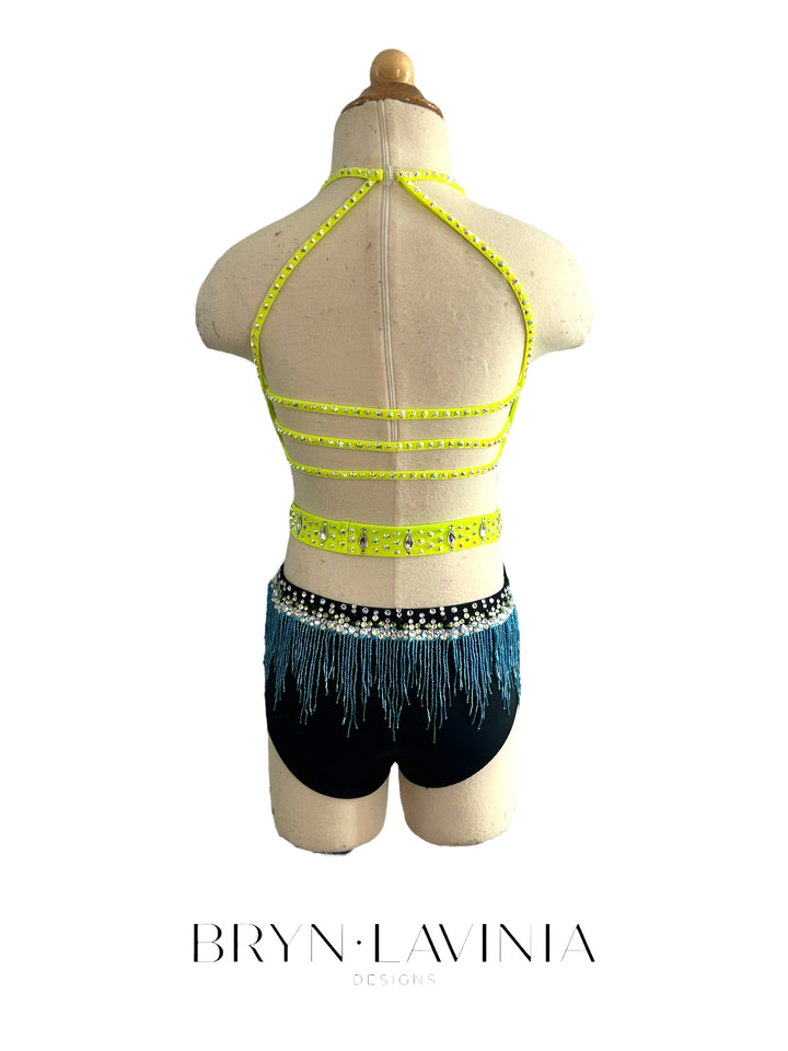 NEW CL Neon Yellow/Turquoise/Black ready to ship costume