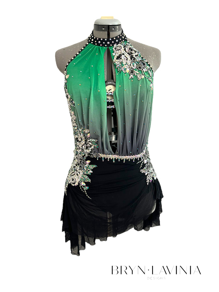 NEW AL Green/Black ombré ready to ship costume