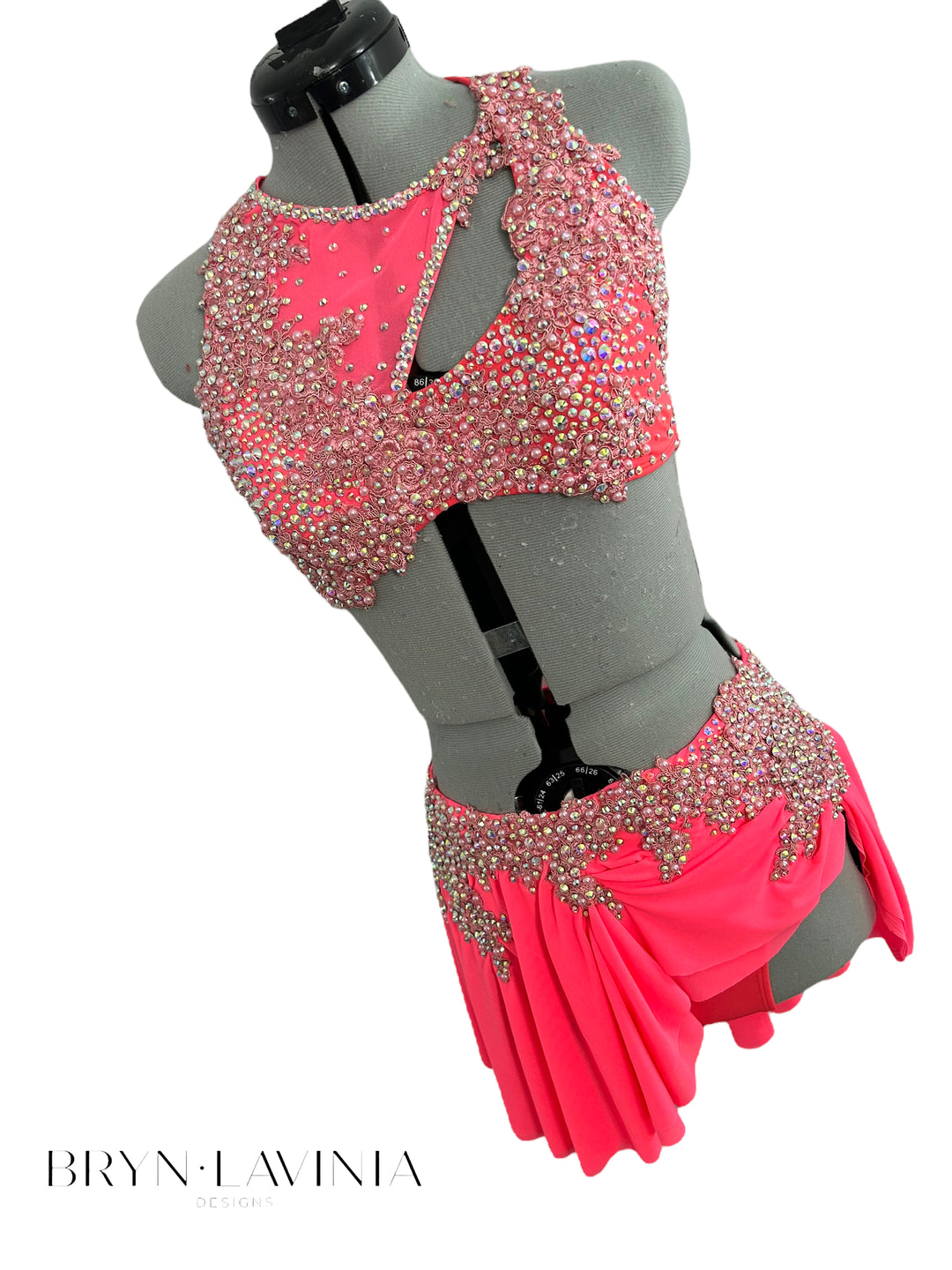 NEW AS bright coral/pink ready to ship costume
