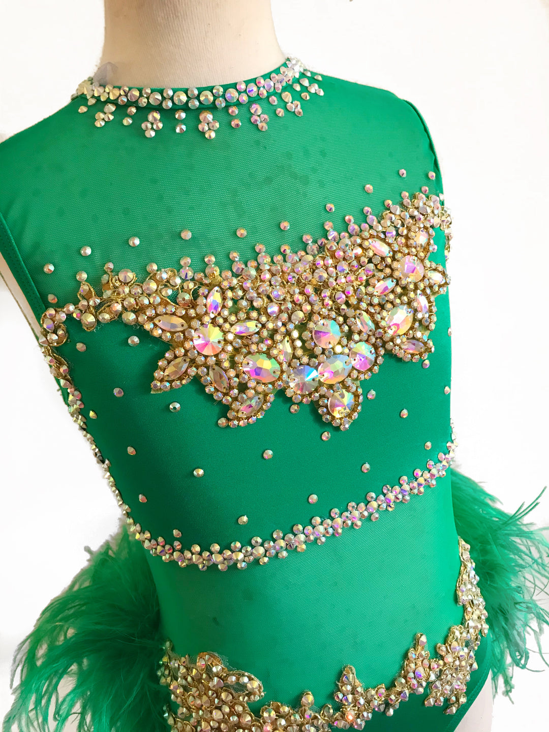 CHILD MEDIUM kelly green musical theater/jazz ready-to-ship dance cost Bryn Lavinia Designs CHILD MEDIUM kelly green musical theater/jazz ready-to-ship dance cost Bryn Lavinia Designs