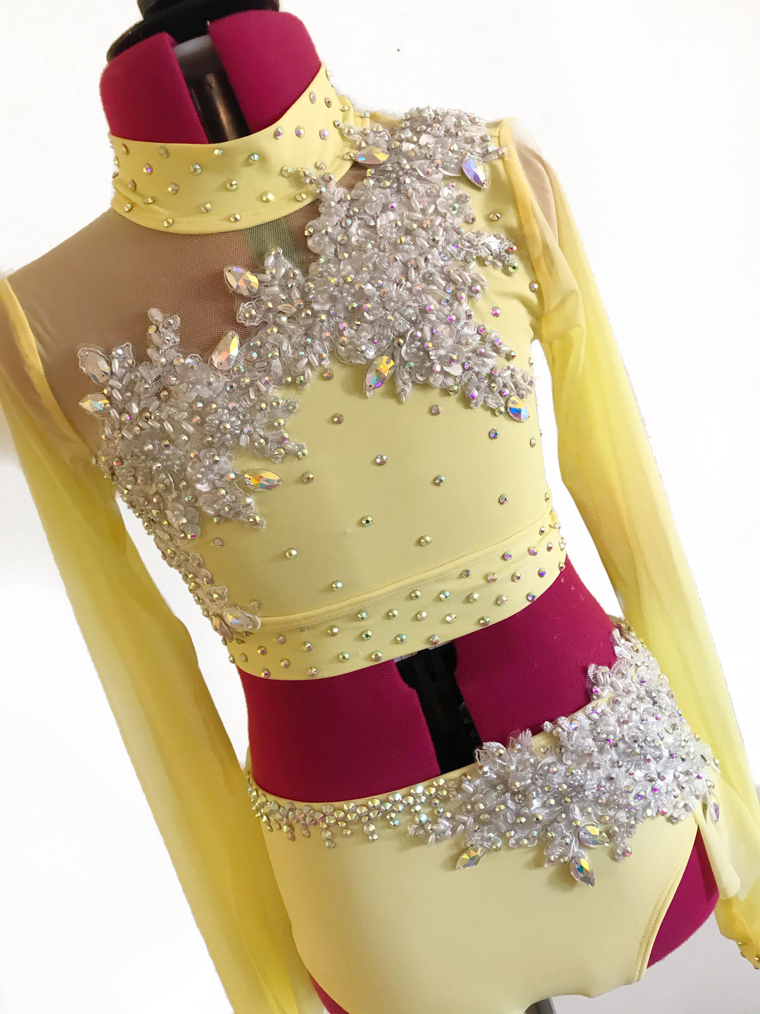 CHILD LARGE pale yellow lyrical/contemporary ready-to-ship costume – Bryn Lavinia Designs CHILD LARGE pale yellow lyrical/contemporary ready-to-ship costume – Bryn Lavinia Designs