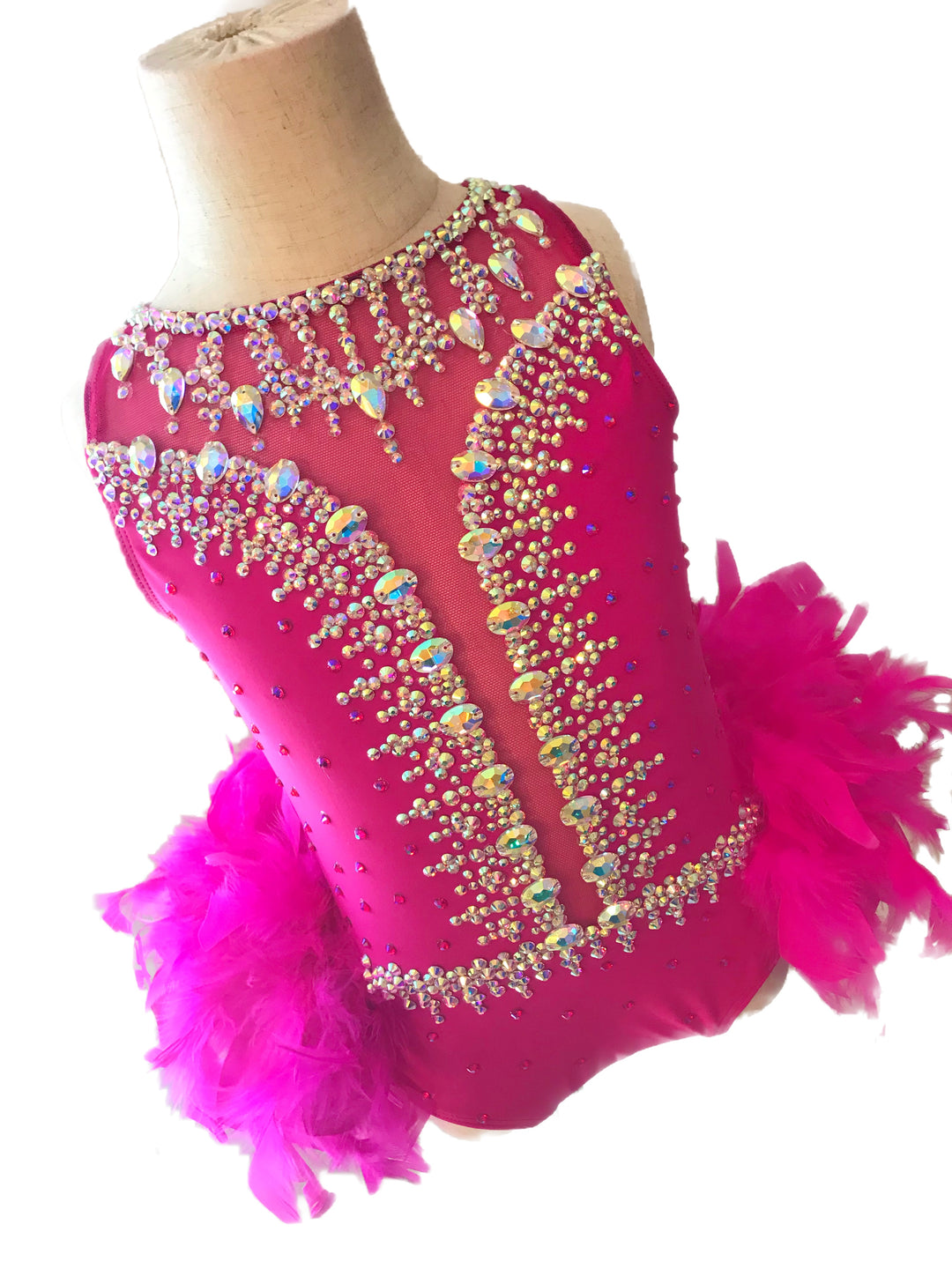 CHILD MEDIUM new hot pink dance competition costume jazz or musical theater