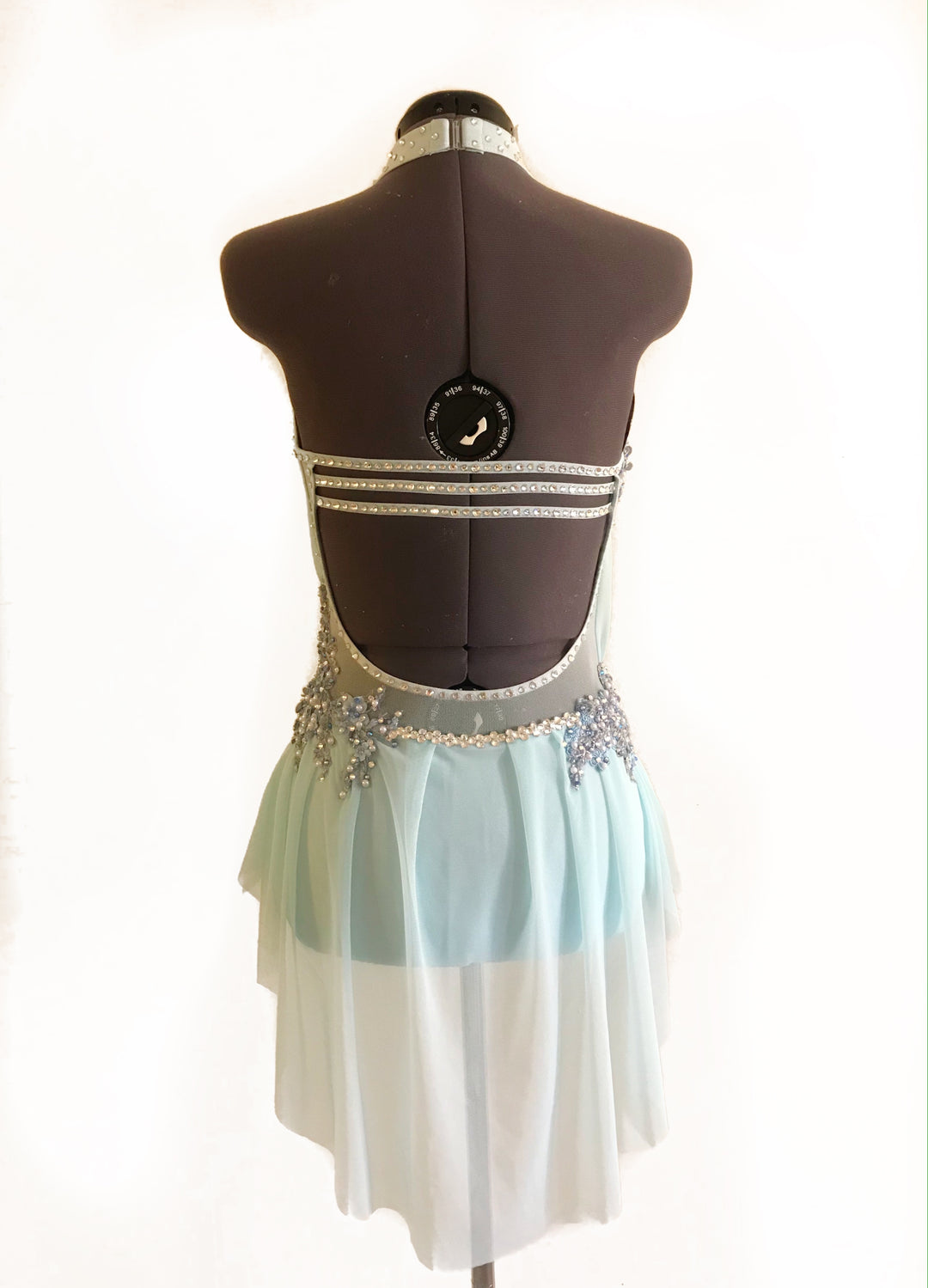 ADULT XSMALL ice blue lyrical/contemporary ready-to-ship dance costume