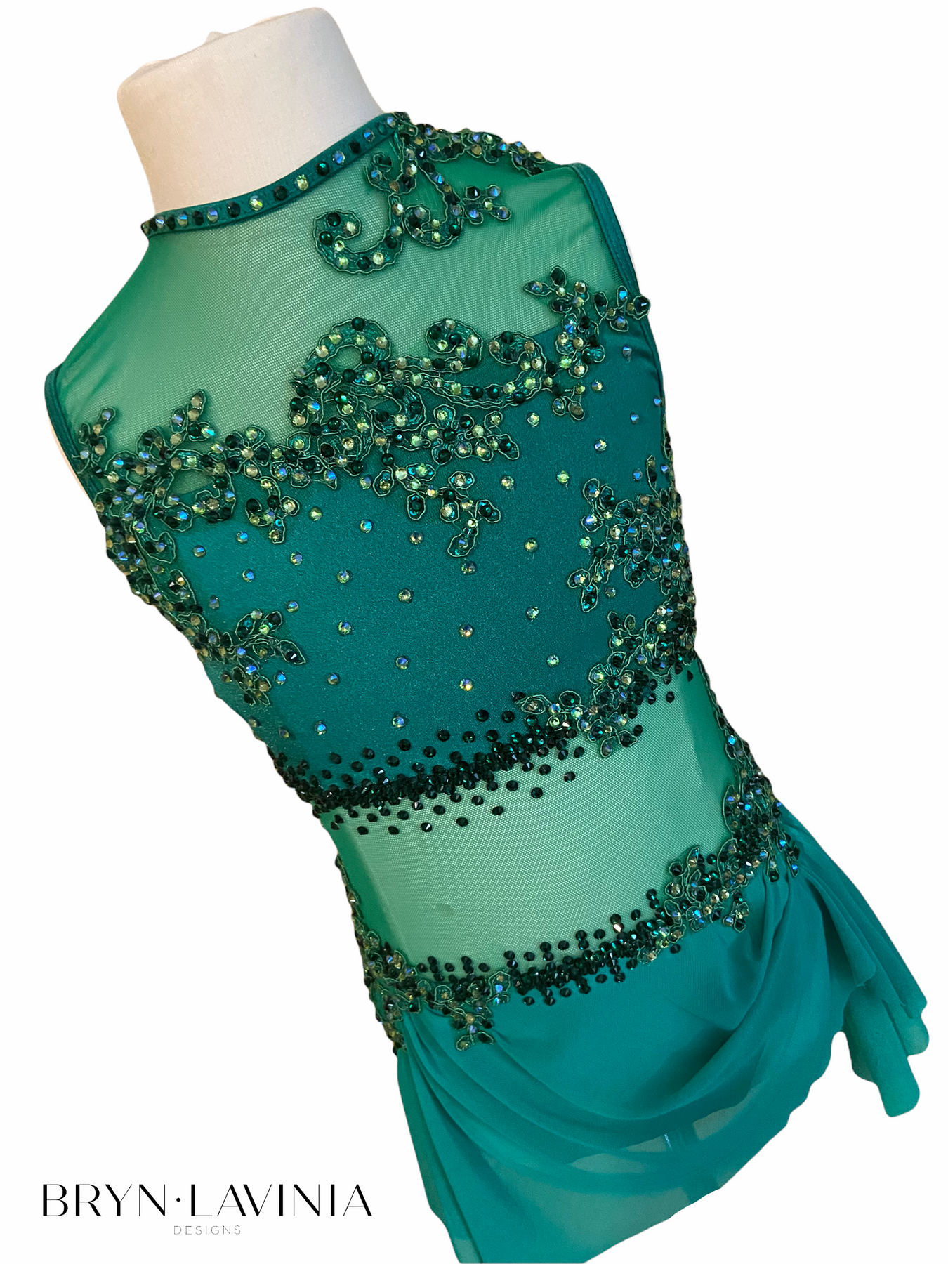 NEW Child Large green lyrical/contemporary ready-to-ship dance costume Bryn Lavinia Designs NEW Child Large green lyrical/contemporary ready-to-ship dance costume Bryn Lavinia Designs