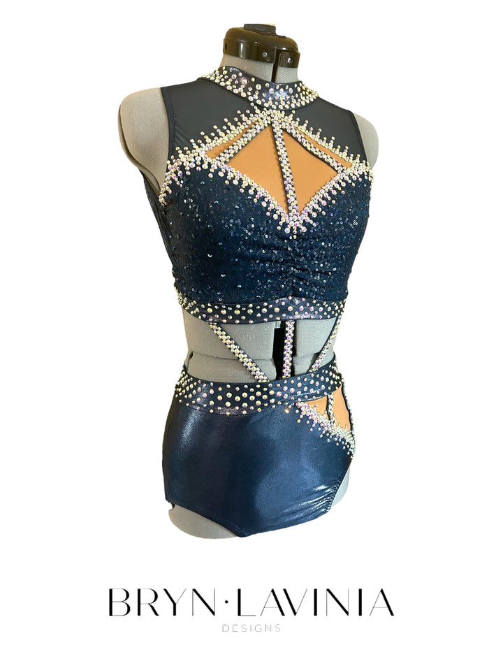 NEW Adult Small metallic blue ready to ship costume