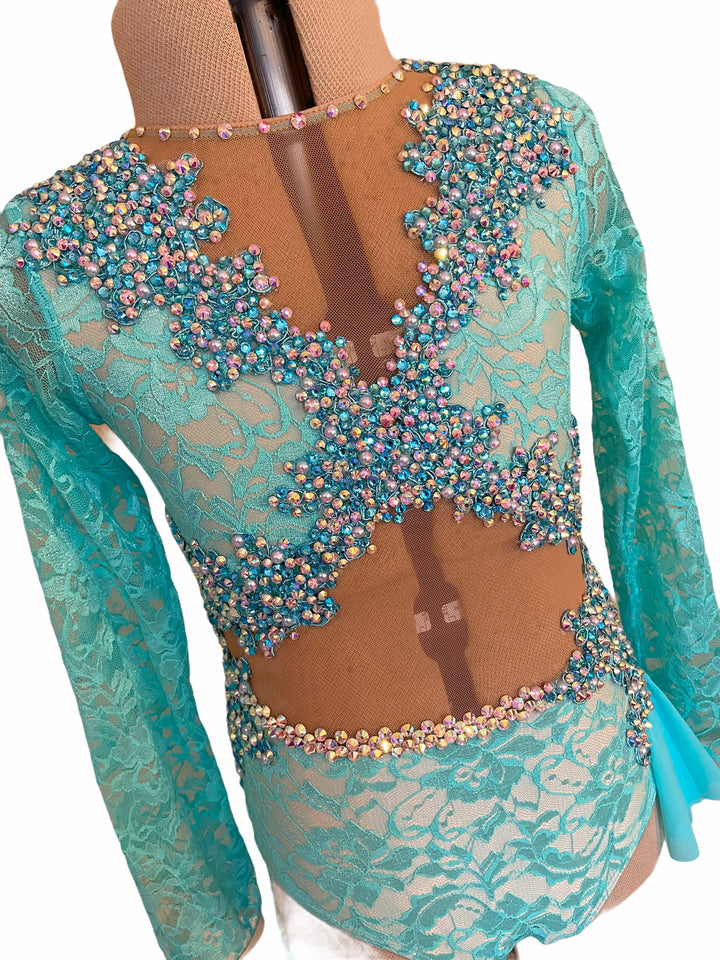 NEW Child Large light turquoise ready-to-ship lyrical costume