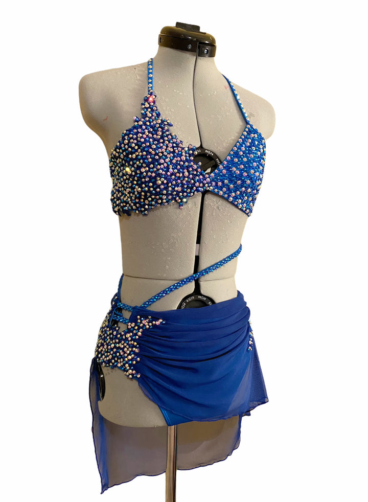 NEW Adult XS royal blue ready-to-ship lyrical costume