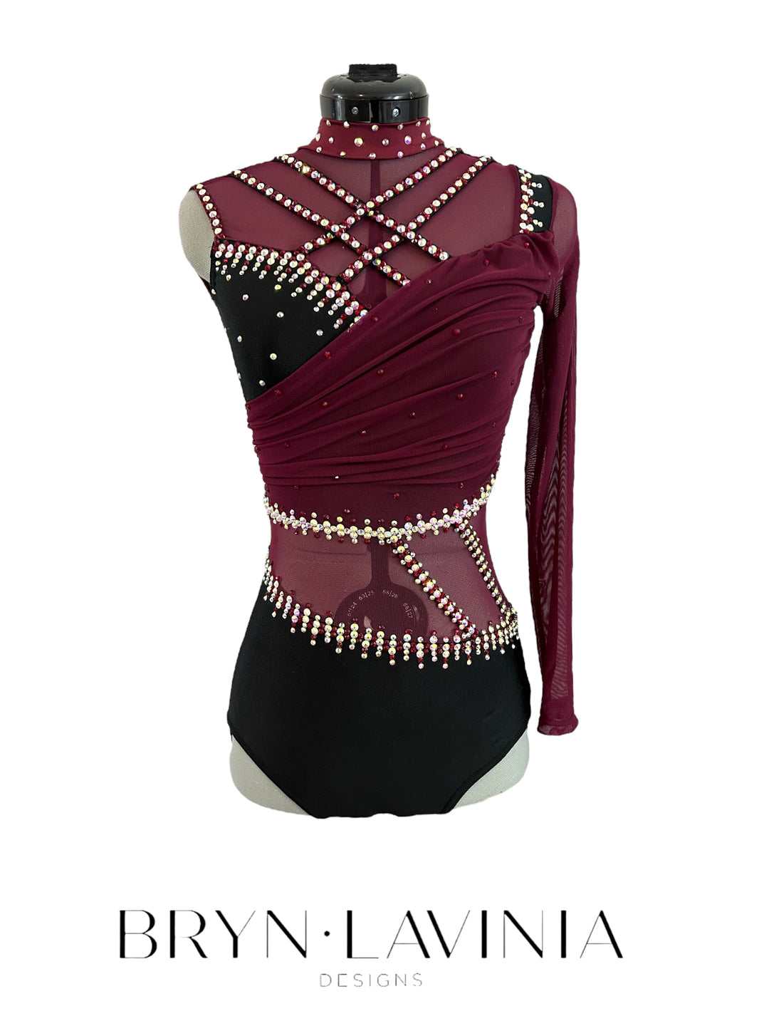 NEW Adult Small burgundy/black ready to ship costume
